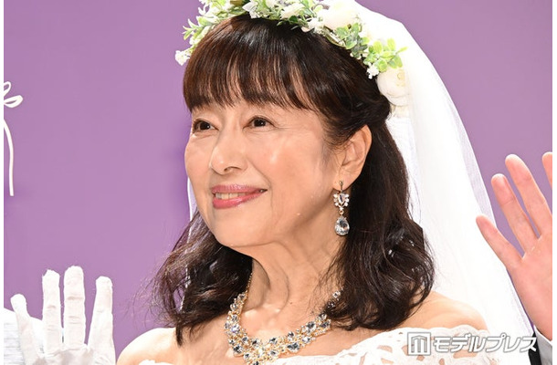 「夫婦と16歳～狂気の隣人～」記者会見に出席したかたせ梨乃（C）モデルプレス