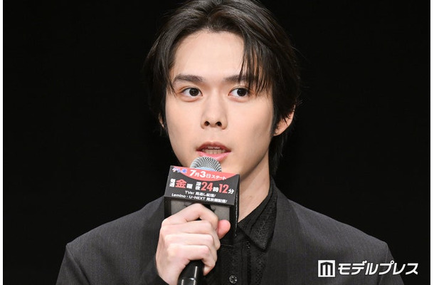 「ストレンジ -伊藤潤二の夜も眠れぬ奇妙な話-」記者会見に登壇した細田佳央太(C)モデルプレス