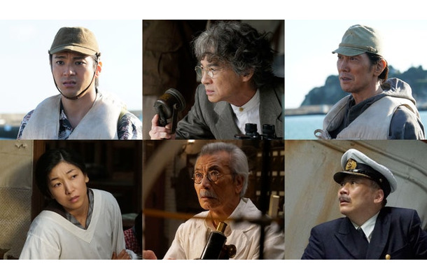 左上から時計回りに山田裕貴、吉岡秀隆、佐々木蔵之介、田中美央、田中泯、安藤サクラ（C）2026 TOHO