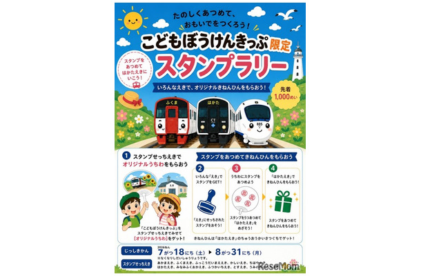 こどもぼうけんきっぷ限定スタンプラリー