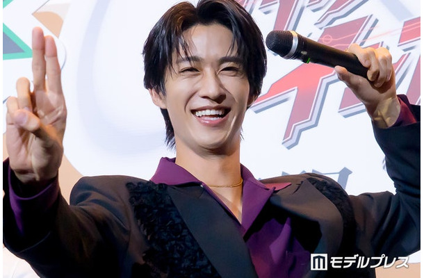 「仮面ライダーゼッツ さよならのミッション」映画「超宇宙刑事ギャバン インフィニティ 太陽が泣いた日」公開前夜祭舞台挨拶に出席した曽野舜太(C)モデルプレス