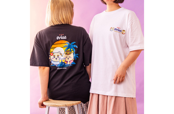 「ちいかわ×オリオンビール」デザインTシャツ／©Orion ©nagano ©nagano / chiikawa committee