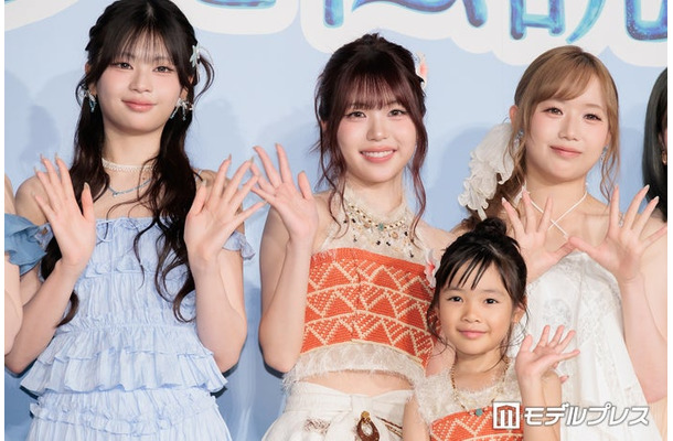 「モアナと伝説の海」大ヒット御礼イベントに出席したRINON、TSUZUMI、倉田瑛茉、KEIKO(C)モデルプレス