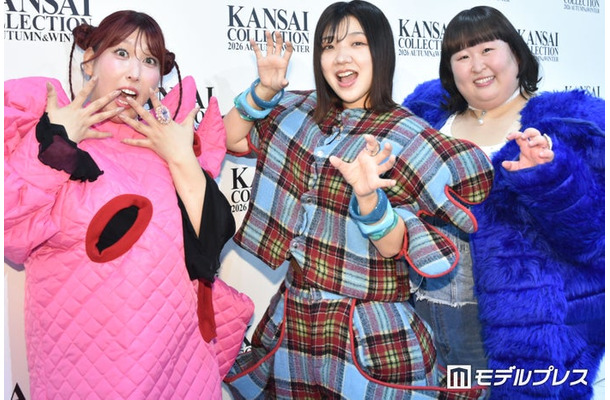 「関コレ」囲み取材に応じた3時のヒロイン(C)モデルプレス