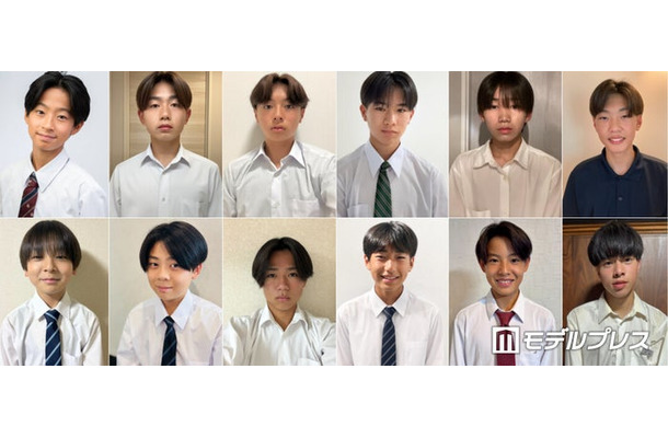 「男子中学生ミスターコン2026」候補者の一部（提供写真）
