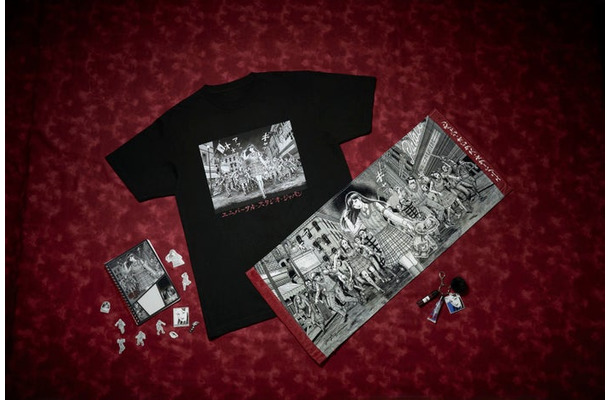 ステッカー付きノート／Tシャツ／フェイスタオル／チャーム付きコスメキーチェーン／画像提供：ユニバーサル・スタジオ・ジャパン