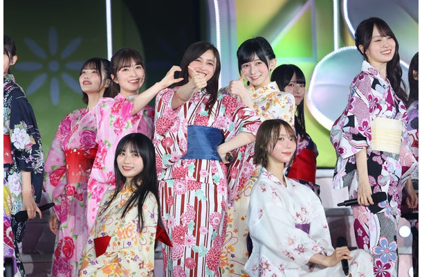 小川彩、川崎桜、井上和、池田瑛紗、弓木奈於、賀喜遥香「乃木坂46 真夏の全国ツアー2026」(C)乃木坂46LLC