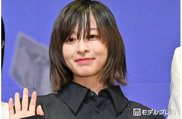 映画「藁にもすがる獣たち」完成披露舞台挨拶に登壇した森七菜(C)モデルプレス