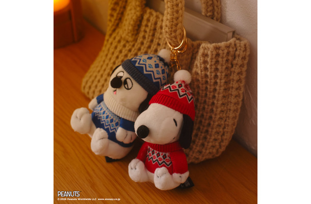 マスコットキーチャーム 各￥2,970※発売当日のみ、1会計につき各商品1点まで／© 2026 Peanuts Worldwide LLC