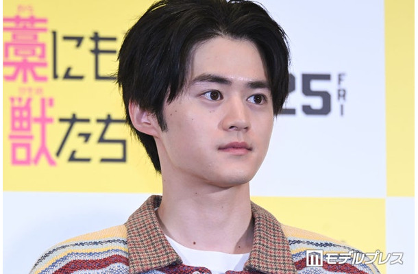 「藁にもすがる獣たち」公開直前イベントに出席した鈴鹿央士（C）モデルプレス