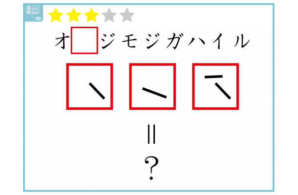 【クイズ】赤枠の「3文字」には何と書いてあるでしょう?
