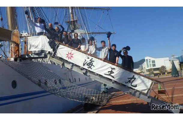 国内体験航海のようす