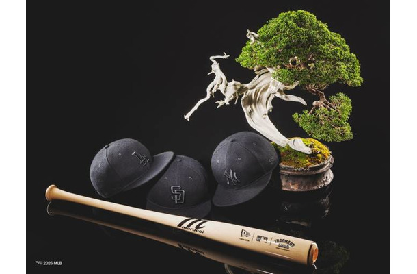 ニューエラ×MLB×TRADMAN’S BONSAI、初のトリプルコラボキャップ発売 「atmoscon 2026」限定展開