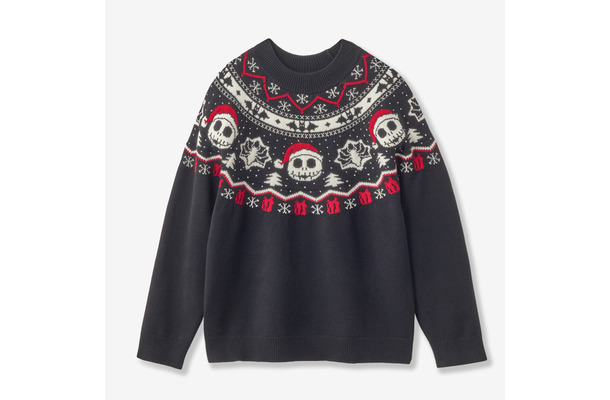 ユニセックスクリスマスニット「ナイトメアー・ビフォア・クリスマス／ジャック」11,900円© Disney