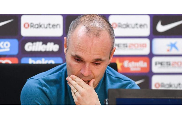 イニエスタ、涙の別れ…「最後のシーズン」と明言