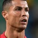 五厘刈りのロナウド、ちょっと髪が伸びる