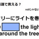 英語で「ツリーにライトを巻く」はなんて言う？