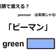 英語で「ピーマン」はなんて言う？