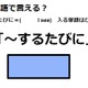 英語で「～するたびに」はなんて言う？