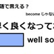 英語で「早く良くなってね」はなんて言う？