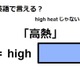 英語で「高熱」はなんて言う？