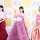 【紅白リハ1日目】Perfume“本番で着たかった”豪華ドレスで会見登壇「最後なので」
