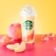 【スタバ新作】カスタマイズ型フローズンフラペチーノに「完熟白桃」登場 ベースにはフルーツミックスが新加入