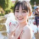乃木坂46川崎桜、美肌輝く水遊びショット 1st写真集封入ポストカード第6弾公開【エチュード】