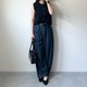 全身【GU】人気アイテムで完成。シルエットがオシャレで脚が長く見えるデニムの着こなし【40代の毎日コーデ】