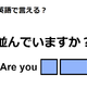 英語で「並んでいますか？」は何て言う？