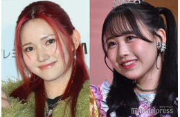 FRUITS ZIPPER松本かれん、IS:SUE・NANO（釼持菜乃）と食事＆頬寄せ2ショット公開 「同学年コンビ尊い」「系統違う美女」と反響