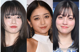 橋本環奈「おむすび」“お疲れ様会”山本舞香＆みちょぱとの密着3ショット「顔面偏差値高すぎ」「頬キス寸前」と反響相次ぐ