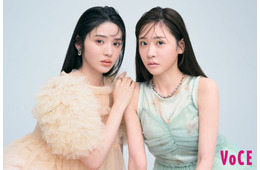 FRUITS ZIPPER櫻井優衣＆鎮西寿々歌、雰囲気ガラリのメイク姿披露「VOCE」初降臨