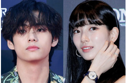 スジ、BTS・Vと見つめ合うオフショットが話題「ふざけ合ってるの最高」「美しすぎて言葉にならない」