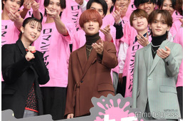 上白石萌歌＆なにわ男子・高橋恭平＆FANTASTICS中島颯太、日曜の渋谷にゲリラ降臨 不在のINI木村柾哉はパネルで登場「パンプアップしてくる」【ロマンティック・キラー】