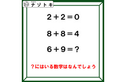 クイズです！「２+２＝０、８＋８＝４。６＋９はなに？」計算の答えにはある法則があります【難易度LV３.・中辛】