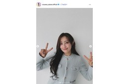 大沢あかね、眉＆リップアート直後のドアップ自撮りに反響「肌綺麗すぎ」「努力に尊敬」