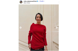 中村江里子アナ「私のお腹もふっくら」16年前の息子とのハグショット公開「うるっと来た」「素敵な思い出写真」の声