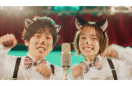 二宮和也＆白本彩奈、猫姿でお笑いコンビ結成 2度目のCM共演で息ぴったり