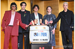 新田真剣佑ら、実写版「ONE PIECE」“麦わらの一味”が日本で集結 シーズン1配信時は尾田栄一郎宅で食事も「日本のことが大好きになってくれました」