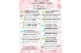 乃木坂46川崎桜1st写真集「エチュード」“坂道グループ史上最大”11ヶ所でパネル展開催決定【書店・テーマ一覧】