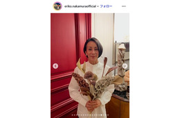 中村江里子アナ、夫・バルト氏とのキスショット公開「絵になる」「いつまでもラブラブ」の声