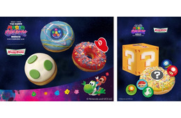 クリスピー・クリーム・ドーナツ、「スーパーマリオ」新作映画とコラボ ヨッシーのタマゴやハテナブロックがモチーフに