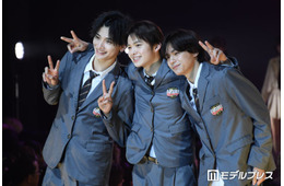 「今日好き」河村叶翔＆今井暖大＆林京介、爽やか制服姿で仲良くペアランウェイ【学生ランウェイ名古屋】