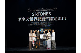 SixTONES、ギネス世界記録認定 ベストアルバムリリース時のテレビ・ラジオ出演回数で世界一に