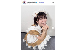 でか美ちゃん、美脚際立つミニドレス×レースタイツ衣装ショット披露「スタイル抜群」「ドールみたい」の声