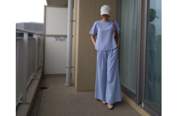 49歳中受ママが【GUマネキン買い】で上下2,780円セットアップ「若作りにならないか心配だった」ブルーを選んだ結果
