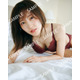 櫻坂46松田里奈、大人の魅力際立つボルドーランジェリー姿 1st写真集封入特典解禁【まつりの時間】