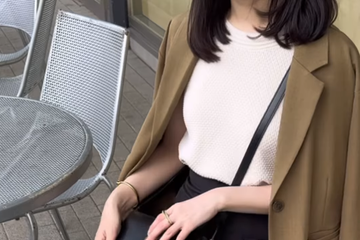 5/13【ユニクロ】きれいめシンプルが今っぽい！ノースリーブ×ワイドパンツの品よいヌケ感スタイル【40代の毎日コーデ】 画像