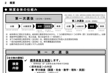 【高校受験2026】岐阜県公立高入試の日程・概要…学力検査3/4 画像